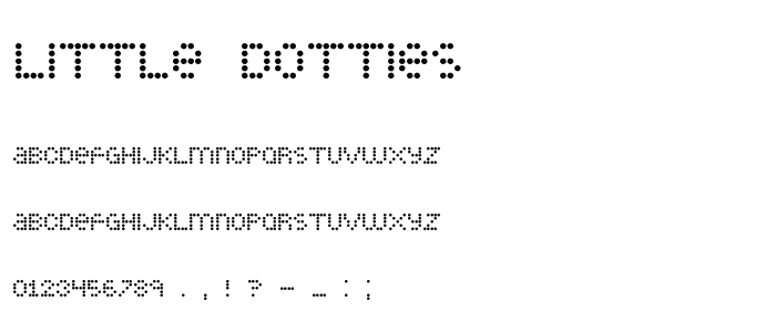 Little Dotties font